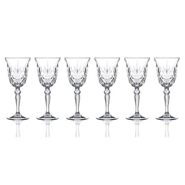 Lorenzo Import Lorenzo Import 238470 RCR Melodia Crystal Wine Glass set of 6 238470